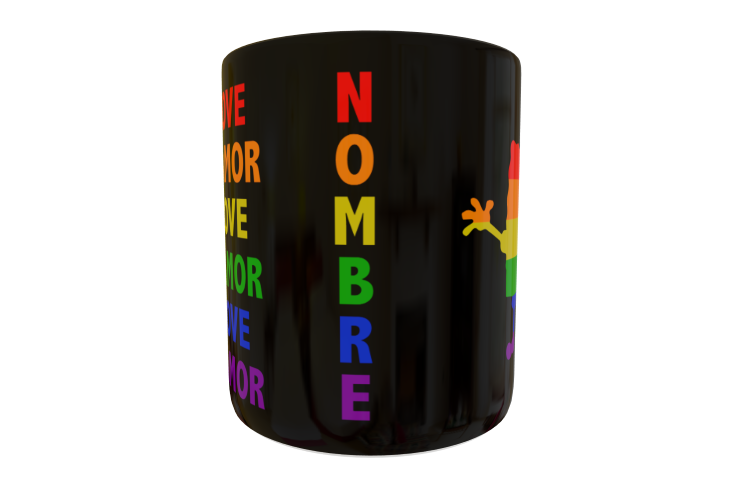 Bob Esponja Love is Love Plantilla Editable para Taza - Imagen 6