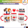 Anatomía de Grey, Eres mi Persona Plantilla Editable para Sublimación de Taza