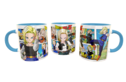 Androide Número 18 Paquete de 4 Plantillas Editables para Tazas