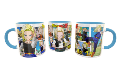 Androide Número 18 Paquete de 4 Plantillas Editables para Tazas