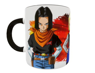 Alternative view of Androide 17 y 18 Plantilla Editable para Taza