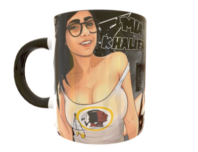 Alternative view of Mia Khalifa Plantilla Editable para Taza