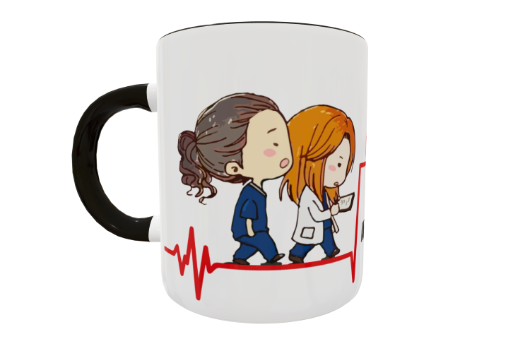 Anatomía de Grey, Eres mi Persona Plantilla Editable para Sublimación de Taza