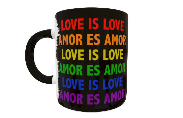 Mickey Mouse Love is Love Plantilla Editable para Taza - Imagen 2