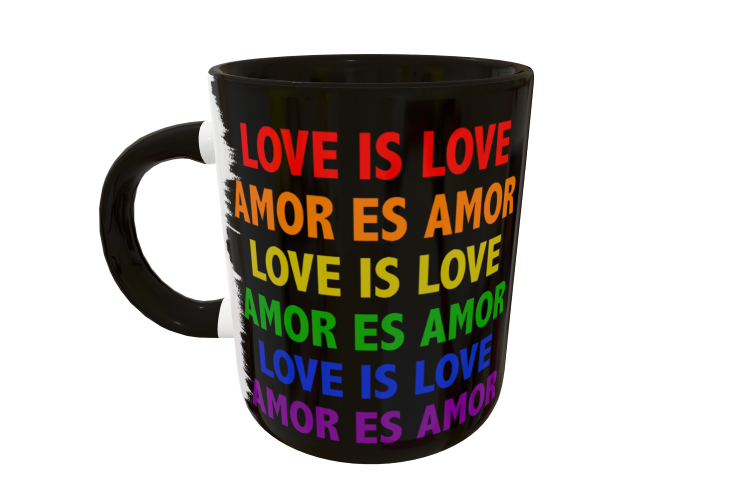 Mickey Mouse Love is Love Plantilla Editable para Taza - Imagen 3