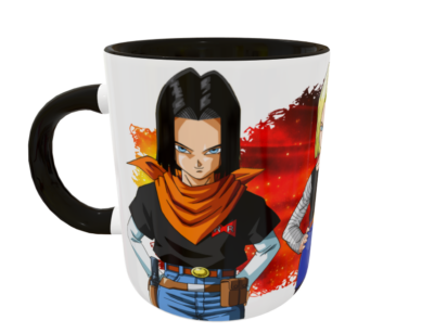 Androide 17 y 18 Plantilla Editable para Taza - Imagen 3