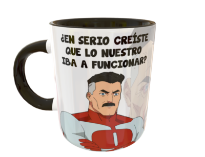 Omni Man, ¡Piensa Mark, Piensa!!! Plantilla Editable para Taza - Imagen 9