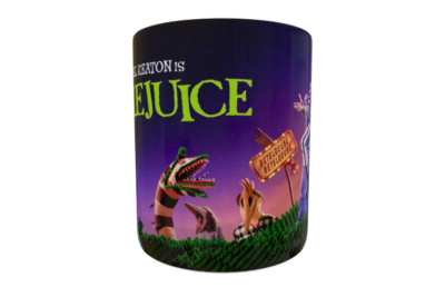 Beetlejuice Plantilla Editable para Sublimación de Taza
