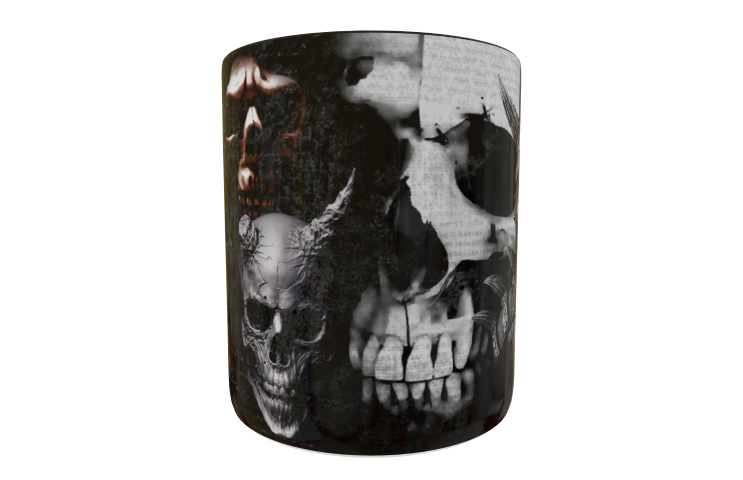 Calaveras Plantilla Editable para Taza - Imagen 3