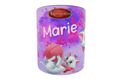 Aristogatos, Gatita Marie Plantilla Editable para Sublimación de Taza
