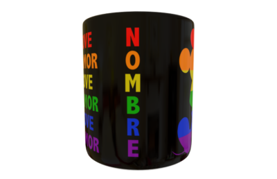 Mickey Mouse Love is Love Plantilla Editable para Taza - Imagen 5