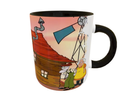 Coraje El Perro Cobarde Plantilla Editable para Taza