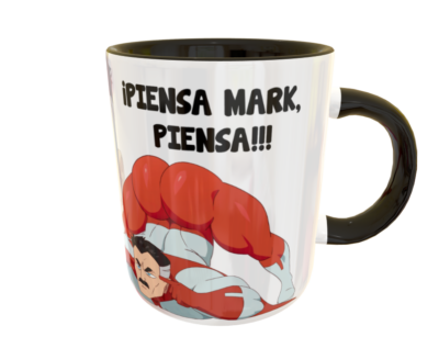 Omni Man, ¡Piensa Mark, Piensa!!! Plantilla Editable para Taza - Imagen 10