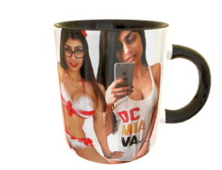 Mia Khalifa #03 Plantilla Editable para Taza