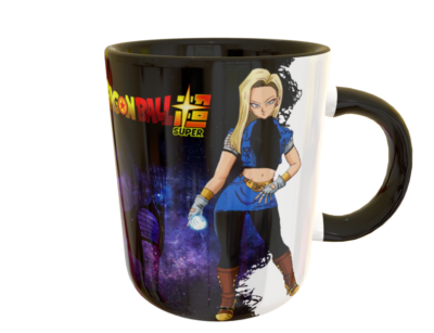 Súper Androide Número 18 Plantilla Editable para Taza - Imagen 5