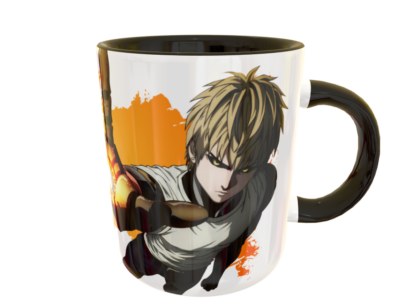Genos, One Punch Man Plantilla Editable para Sublimación de Taza - Imagen 10