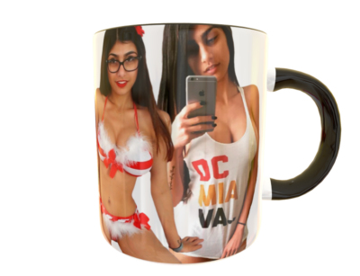 Mia Khalifa #03 Plantilla Editable para Taza