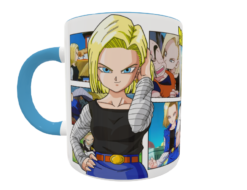 Alternative view of Dragon Ball Z, Número 18 Plantilla Editable para Taza