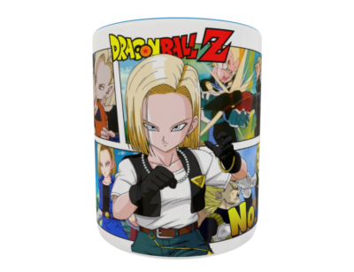 Dragon Ball Z, Número 18 Plantilla Editable para Taza - Imagen 4