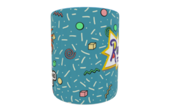 Aventuras en Pañales, Carlitos Plantilla Editable para Sublimación de Taza