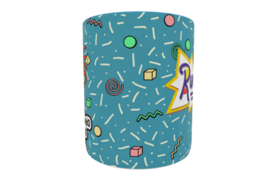 Aventuras en Pañales, Carlitos Plantilla Editable para Sublimación de Taza