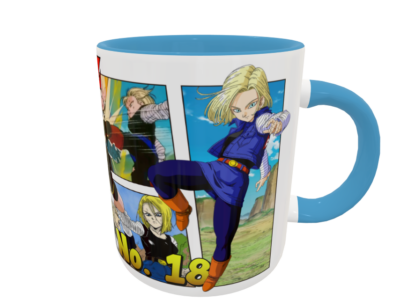 Dragon Ball Z, Número 18 Plantilla Editable para Taza - Imagen 5
