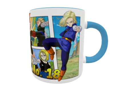 Dragon Ball Z, Número 18 Plantilla Editable para Taza - Imagen 6