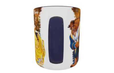 La Bella y La Bestia Plantilla Editable para Taza