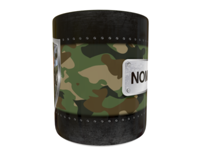 Foto Militar Camuflaje Plantilla Editable para Taza Gratis