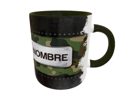Foto Militar Camuflaje Plantilla Editable para Taza Gratis