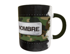 Foto Militar Camuflaje Plantilla Editable para Taza Gratis