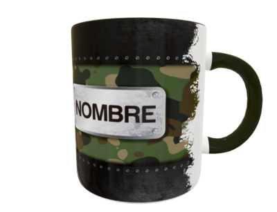 Foto Militar Camuflaje Plantilla Editable para Taza Gratis