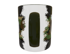 Foto Militar Camuflaje Plantilla Editable para Taza Gratis