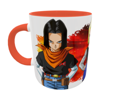 Androide 17 y 18 Plantilla Editable para Taza - Imagen 9