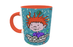 Aventuras en Pañales, Carlitos Plantilla Editable para Sublimación de Taza