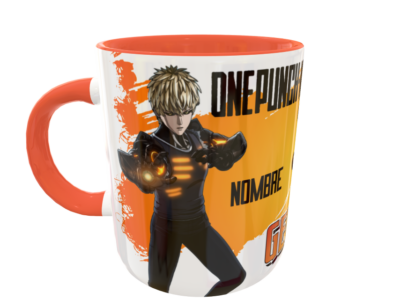 Genos, One Punch Man Plantilla Editable para Sublimación de Taza - Imagen 4