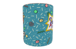 Aventuras en Pañales, Carlitos Plantilla Editable para Sublimación de Taza