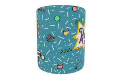 Aventuras en Pañales, Carlitos Plantilla Editable para Sublimación de Taza