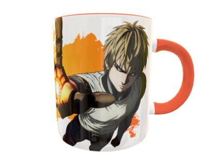Genos, One Punch Man Plantilla Editable para Sublimación de Taza - Imagen 6