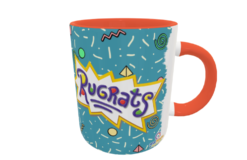 Aventuras en Pañales, Carlitos Plantilla Editable para Sublimación de Taza