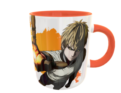 Genos, One Punch Man Plantilla Editable para Sublimación de Taza - Imagen 7