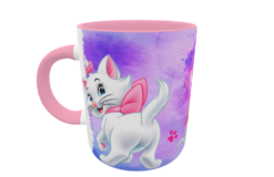 Aristogatos, Gatita Marie Plantilla Editable para Sublimación de Taza