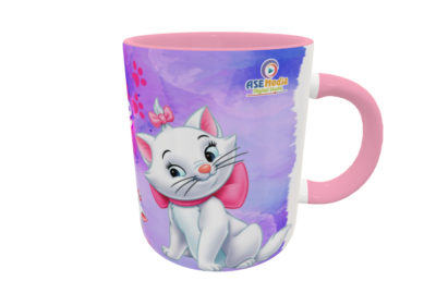 Aristogatos, Gatita Marie Plantilla Editable para Sublimación de Taza