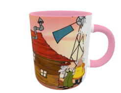 Coraje El Perro Cobarde Plantilla Editable para Taza