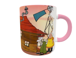 Coraje El Perro Cobarde Plantilla Editable para Taza
