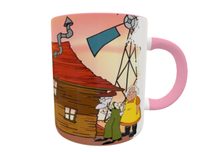 Coraje El Perro Cobarde Plantilla Editable para Taza