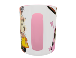 Coraje El Perro Cobarde Plantilla Editable para Taza
