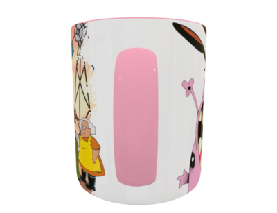 Coraje El Perro Cobarde Plantilla Editable para Taza