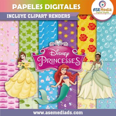 Princesa Disney Papel Digital Gratis