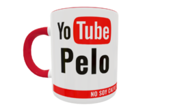 Yotube Pelo Plantilla Editable para Taza
